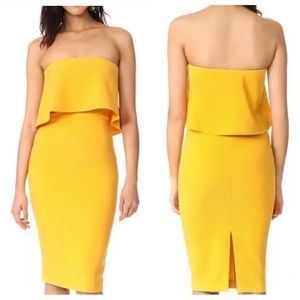 LIKELY Driggs Dress in Gold